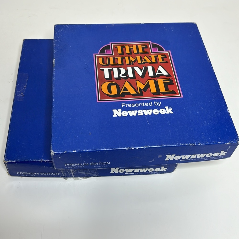 Boardgame | Vintage The Ultimate Trivia Game Presented By Newsweek Premium Edtn